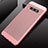 Handyhülle Hülle Kunststoff Hartschalen Schutzhülle Punkte Loch Tasche W01 für Samsung Galaxy S10e Rosegold