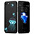 Handyhülle Hülle Kunststoff Schutzhülle Fluorescence für Apple iPhone 8 Schwarz