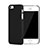 Handyhülle Hülle Kunststoff Schutzhülle Matt für Apple iPhone 5S Schwarz