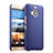 Handyhülle Hülle Kunststoff Schutzhülle Matt für HTC One M9 Plus Blau