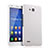 Handyhülle Hülle Kunststoff Schutzhülle Matt für Huawei Honor 3X G750 Weiß
