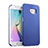 Handyhülle Hülle Kunststoff Schutzhülle Matt für Samsung Galaxy S6 Edge SM-G925 Blau