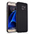 Handyhülle Hülle Kunststoff Schutzhülle Matt für Samsung Galaxy S7 G930F G930FD Schwarz