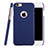 Handyhülle Hülle Kunststoff Schutzhülle Matt Loch für Apple iPhone 6 Plus Blau