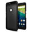 Handyhülle Hülle Kunststoff Schutzhülle Matt M01 für Google Nexus 6P Schwarz