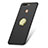 Handyhülle Hülle Kunststoff Schutzhülle Matt mit Fingerring Ständer A02 für Huawei Honor 8 Pro Schwarz