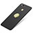 Handyhülle Hülle Kunststoff Schutzhülle Matt mit Fingerring Ständer A02 für Xiaomi Mi A1 Schwarz