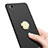 Handyhülle Hülle Kunststoff Schutzhülle Matt mit Fingerring Ständer A02 für Xiaomi Redmi 3 Schwarz