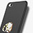 Handyhülle Hülle Kunststoff Schutzhülle Matt mit Fingerring Ständer A02 für Xiaomi Redmi 4A Schwarz