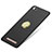 Handyhülle Hülle Kunststoff Schutzhülle Matt mit Fingerring Ständer A02 für Xiaomi Redmi 4A Schwarz