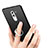 Handyhülle Hülle Kunststoff Schutzhülle Matt mit Fingerring Ständer A03 für Huawei GR5 (2017) Schwarz