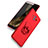 Handyhülle Hülle Kunststoff Schutzhülle Matt mit Fingerring Ständer A03 für Huawei Mate 10 Rot