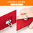 Handyhülle Hülle Kunststoff Schutzhülle Matt mit Fingerring Ständer A03 für Huawei Mate S Rot