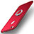 Handyhülle Hülle Kunststoff Schutzhülle Matt mit Fingerring Ständer A03 für Huawei P8 Lite (2017) Rot