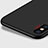 Handyhülle Hülle Kunststoff Schutzhülle Matt mit Fingerring Ständer für Apple iPhone X Schwarz