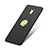 Handyhülle Hülle Kunststoff Schutzhülle Matt mit Fingerring Ständer für Huawei Enjoy 6 Schwarz