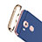 Handyhülle Hülle Kunststoff Schutzhülle Matt mit Fingerring Ständer für Huawei G9 Plus Blau