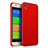 Handyhülle Hülle Kunststoff Schutzhülle Matt mit Fingerring Ständer für Huawei Honor 4A Rot