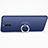 Handyhülle Hülle Kunststoff Schutzhülle Matt mit Fingerring Ständer für Huawei Mate 9 Pro Blau