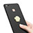 Handyhülle Hülle Kunststoff Schutzhülle Matt mit Fingerring Ständer für Huawei P9 Lite Schwarz