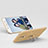 Handyhülle Hülle Kunststoff Schutzhülle Matt mit Fingerring Ständer für Samsung Galaxy J7 Plus Gold