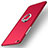 Handyhülle Hülle Kunststoff Schutzhülle Matt mit Fingerring Ständer für Xiaomi Mi Note Rot