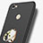 Handyhülle Hülle Kunststoff Schutzhülle Matt mit Fingerring Ständer für Xiaomi Redmi Note 5A High Edition Schwarz