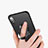 Handyhülle Hülle Kunststoff Schutzhülle Matt mit Fingerring Ständer T01 für Apple iPhone Xs Max Schwarz