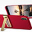 Handyhülle Hülle Kunststoff Schutzhülle Matt mit Ständer für Apple iPhone X Rot