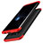 Handyhülle Hülle Kunststoff Schutzhülle Matt Vorder und Rückseite 360 Grad M03 für Samsung Galaxy S8 Rot und Schwarz