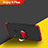 Handyhülle Hülle Kunststoff Schutzhülle Matt Vorder und Rückseite 360 Grad mit Magnetisch Fingerring Ständer für Huawei Enjoy 9 Plus Rot und Schwarz