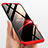 Handyhülle Hülle Kunststoff Schutzhülle Matt Vorder und Rückseite 360 Grad Q01 für Huawei Enjoy 9 Rot und Schwarz