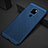 Handyhülle Hülle Kunststoff Schutzhülle Punkte Loch Tasche für Huawei Mate 20 Blau