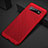 Handyhülle Hülle Kunststoff Schutzhülle Punkte Loch Tasche für Samsung Galaxy S10 5G Rot