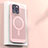Handyhülle Hülle Kunststoff Schutzhülle Punkte Loch Tasche mit Mag-Safe Magnetic Magnetisch für Apple iPhone 13 Pro Max Rosa