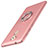 Handyhülle Hülle Kunststoff Schutzhülle Tasche Matt mit Fingerring Ständer A01 für Huawei Enjoy 6S Rosa