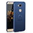 Handyhülle Hülle Kunststoff Schutzhülle Tasche Matt mit Fingerring Ständer A01 für Huawei GR5 Blau