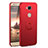 Handyhülle Hülle Kunststoff Schutzhülle Tasche Matt mit Fingerring Ständer A01 für Huawei Honor 5X Rot