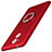Handyhülle Hülle Kunststoff Schutzhülle Tasche Matt mit Fingerring Ständer A01 für Huawei Honor 6C Rot