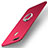 Handyhülle Hülle Kunststoff Schutzhülle Tasche Matt mit Fingerring Ständer A01 für Huawei Honor 8 Pro Rot