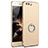 Handyhülle Hülle Kunststoff Schutzhülle Tasche Matt mit Fingerring Ständer A01 für Huawei Honor 9 Premium Gold