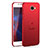 Handyhülle Hülle Kunststoff Schutzhülle Tasche Matt mit Fingerring Ständer A01 für Huawei Honor Play 5 Rot