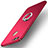 Handyhülle Hülle Kunststoff Schutzhülle Tasche Matt mit Fingerring Ständer A01 für Huawei Nova 2 Plus Rot