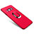 Handyhülle Hülle Kunststoff Schutzhülle Tasche Matt mit Fingerring Ständer A01 für Samsung Galaxy S8 Rot