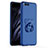 Handyhülle Hülle Kunststoff Schutzhülle Tasche Matt mit Fingerring Ständer A01 für Xiaomi Mi 6 Blau