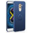 Handyhülle Hülle Kunststoff Schutzhülle Tasche Matt mit Fingerring Ständer A02 für Huawei Honor 6X Pro Blau