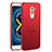 Handyhülle Hülle Kunststoff Schutzhülle Tasche Matt mit Fingerring Ständer A02 für Huawei Honor 6X Pro Rot