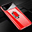 Handyhülle Hülle Kunststoff Schutzhülle Tasche Matt mit Magnetisch Fingerring Ständer A01 für Apple iPhone Xs Max Rot