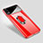 Handyhülle Hülle Kunststoff Schutzhülle Tasche Matt mit Magnetisch Fingerring Ständer A01 für Huawei Honor Magic 2 Rot