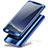 Handyhülle Hülle Kunststoff Schutzhülle Tasche Matt Vorder und Rückseite 360 Grad A01 für Samsung Galaxy Note 8 Duos N950F Blau